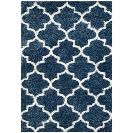 Safavieh Contemporary Runner Premium Shag Rug, Blue & Ivory - 2 ft. -3 in. x 9 ft. SG461-6012-29